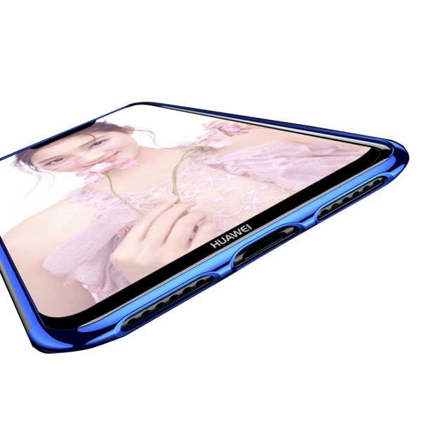 Huawei P Smart Z - Praktiskt Skyddsskal med Ringhållare Blå Blå