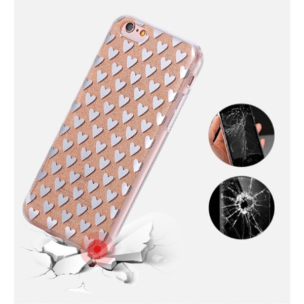 iPhone 6/6S Elegant Crystalheart-skal från FLOVEME ORIGINAL Guld