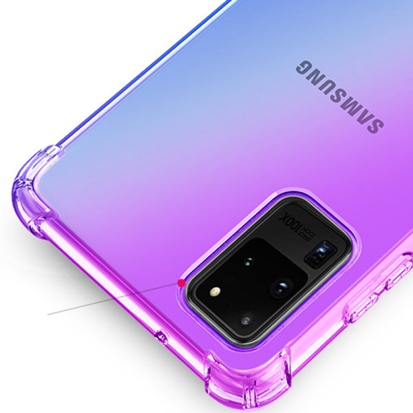 Stilfuldt beskyttelsescover - Samsung Galaxy S20 Ultra Blå/Rosa