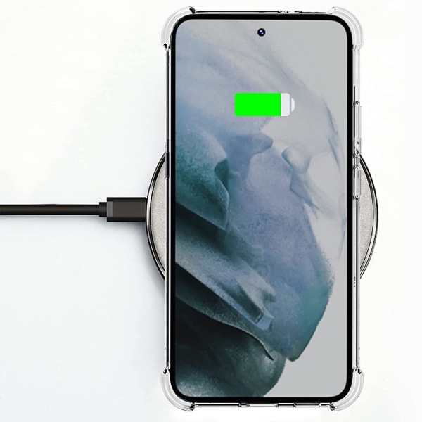 Stötdämpande Skal med Korthållare för Samsung Galaxy S24 Transparent