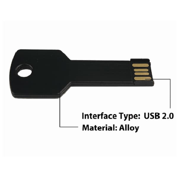 USB 2.0 Flashminne 16GB Svart