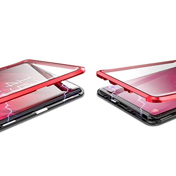 Samsung Galaxy S9 - Smart dobbeltsidet magnetisk cover Röd