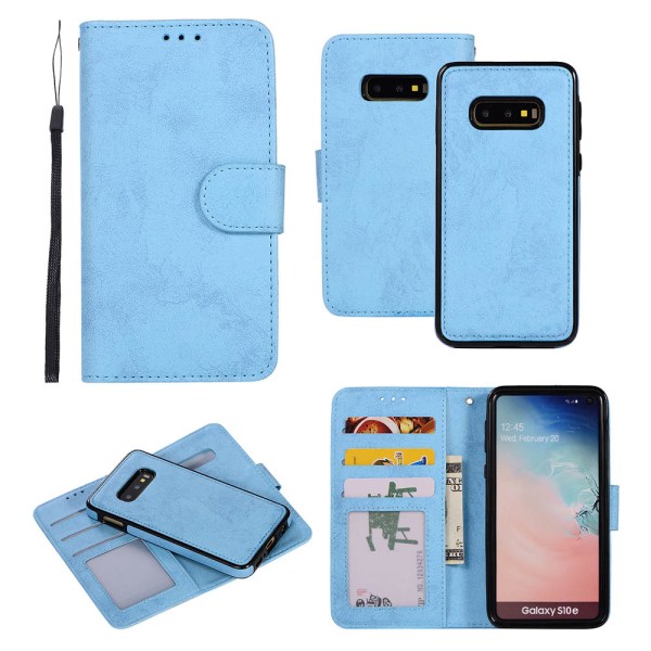 Elegant Wallet Cover - Samsung Galaxy S10e Himmelsblå