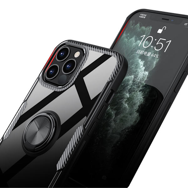 iPhone 12 Pro Skal med Ringhållare Blå