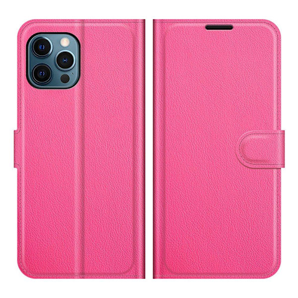 iPhone 12 Pro Max - Elegant Genomtänkt Plånboksfodral Vit