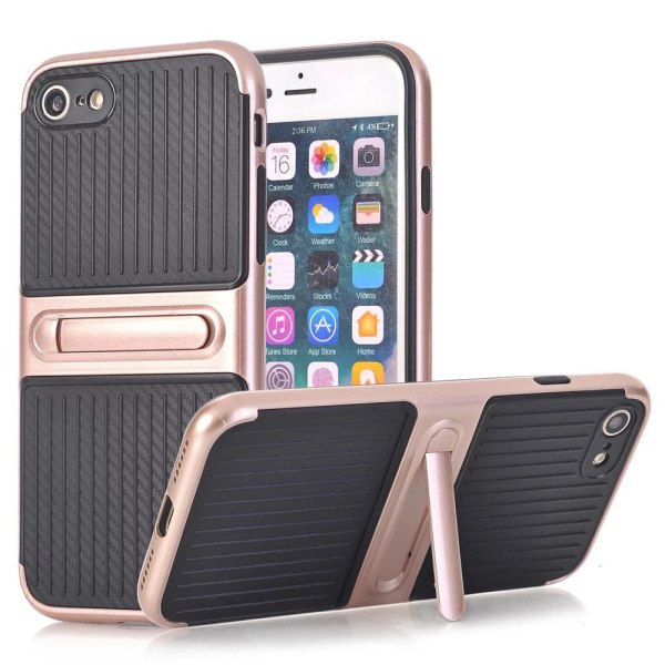 iPhone 8 - Beskyttelsescover med Kickstand fra LEMAN Rosa