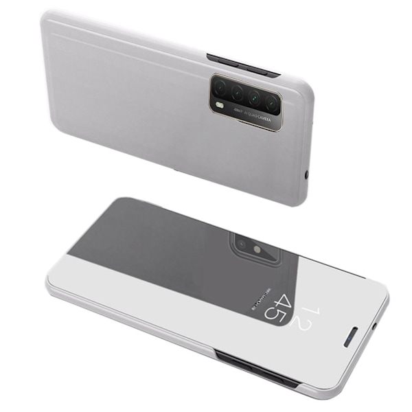 Huawei P Smart 2021 - Elegant Effektfullt LEMAN Fodral Silver