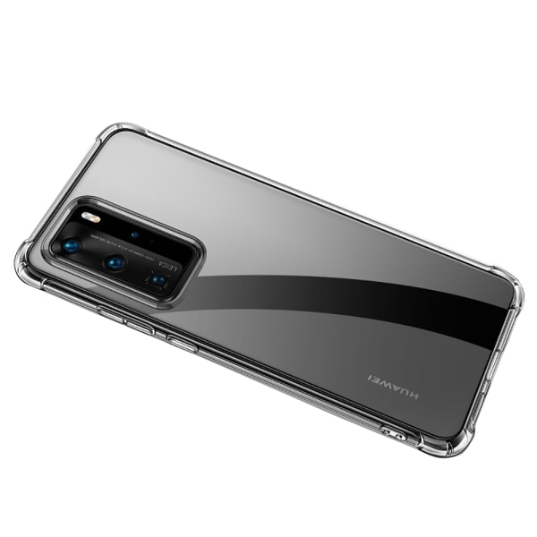 Kraftfullt Silikonskal Floveme - Huawei P40 Pro Transparent/Genomskinlig