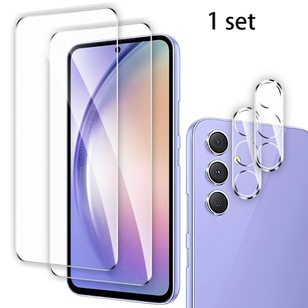 Samsung Galaxy A55 5G -1 set  Skärm + Kameralinsskydd 0,3mm