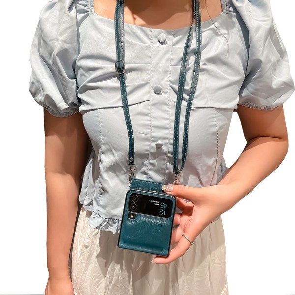 Samsung Galaxy Z Flip 3 - Suojakuori, jossa on tilaa korteille Roséguld