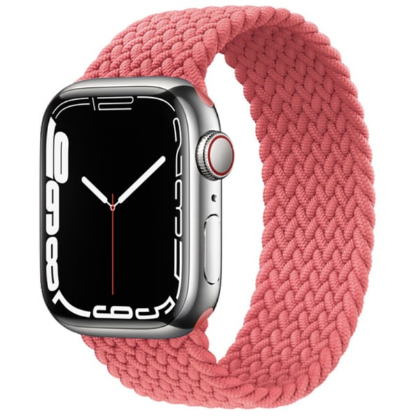 Hållbart Elastiskt Apple Watch Armband 38mm/40mm/41mm Svart/Röd S