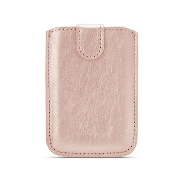 Praktiskt Självhäftande Korthållare i PU-Läder Roséguld