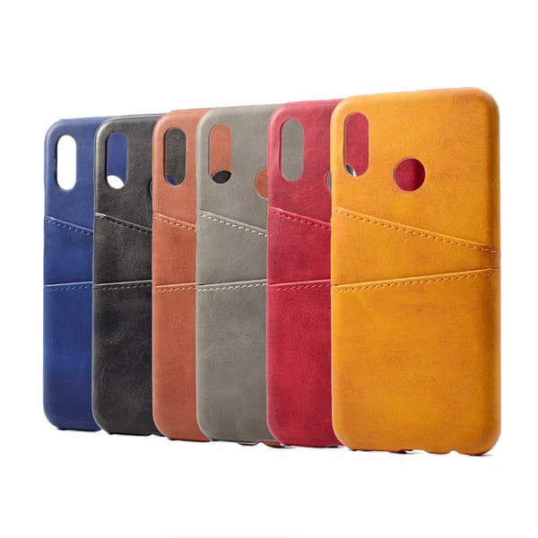 Samsung Galaxy A40 - Stilfuldt cover med kortrum Mörkblå