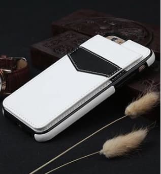 iPhone 6/6S Elegant Läderskal med plånbok/Kortfack Blå Blå