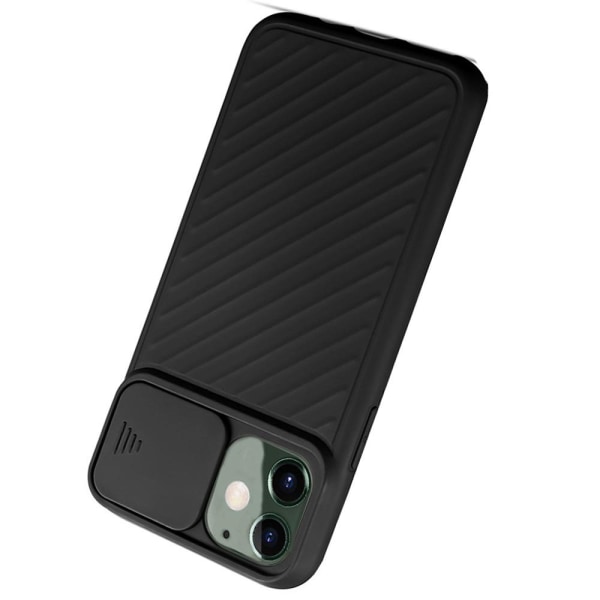 iPhone 12 - Käytännöllinen suojakuori kameran suojauksella Röd