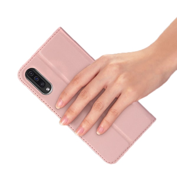 Samsung Galaxy A50 – ainutlaatuinen lompakkokotelo (DUX DUCIS) Guld