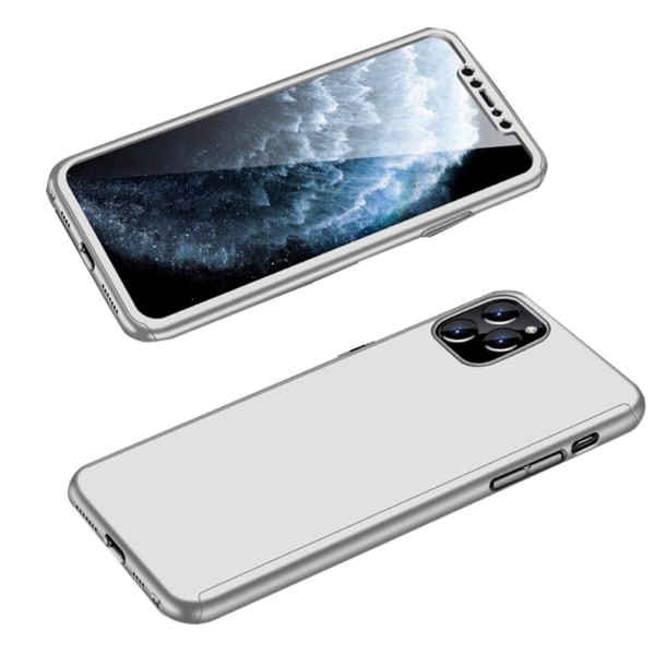 iPhone 11 - harkittu kaksipuolinen suojakuori FLOVEME Silver