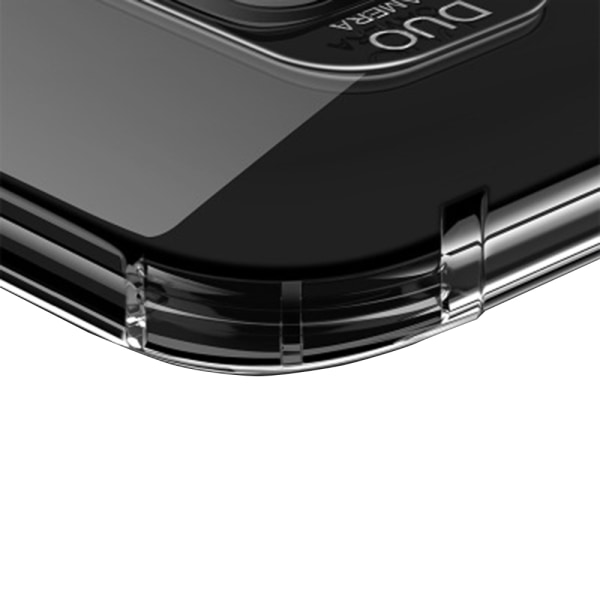 Samsung Galaxy S10E - Stødabsorberende cover med kortrum Transparent/Genomskinlig