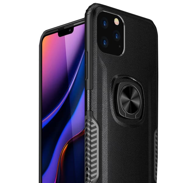 Skal med Ringhållare - iPhone 11 Röd Röd