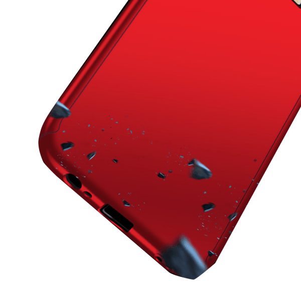 Samsung Galaxy A40 - Dobbeltsidet elegant cover (FLOVEME) Röd