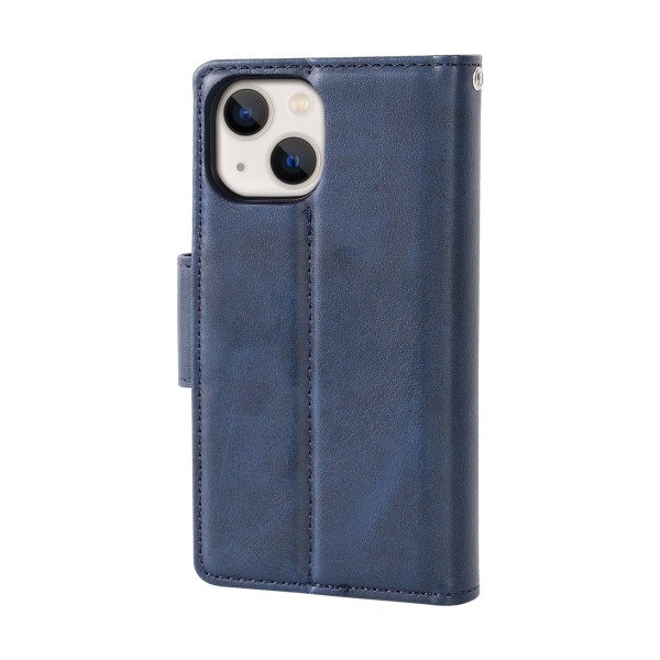 Stilig 2-1 lommebokdeksel til iPhone 15 Marine blue