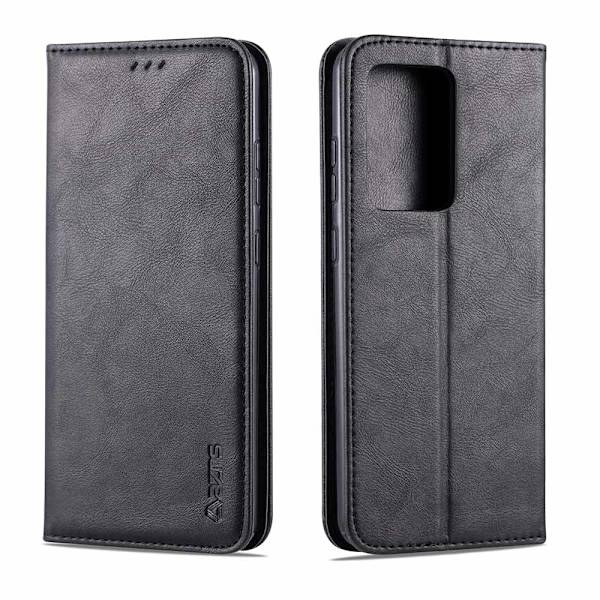 Samsung Galaxy A71 - Praktisk stilfuldt pung etui AZNS Svart