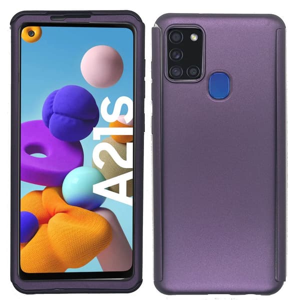 Stilrent Dubbelskal - Samsung Galaxy A21S Silver Silver