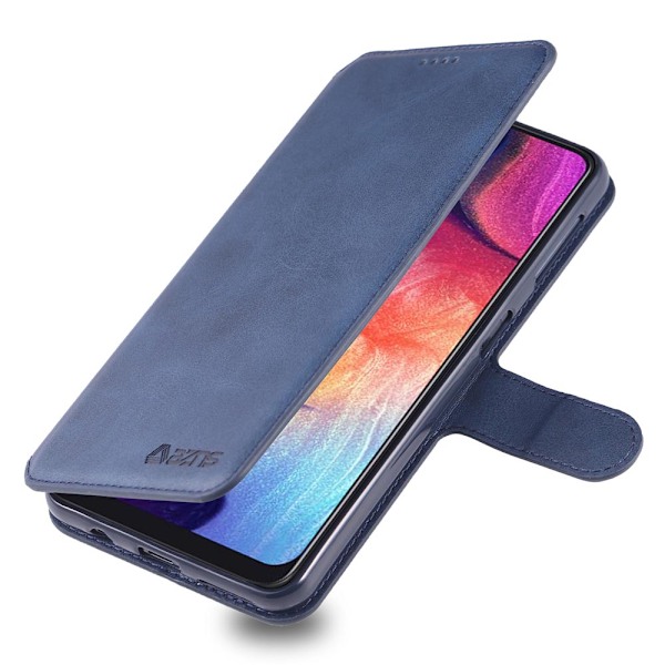 Skyddande Robust Plånboksfodral - Samsung Galaxy A50 Röd