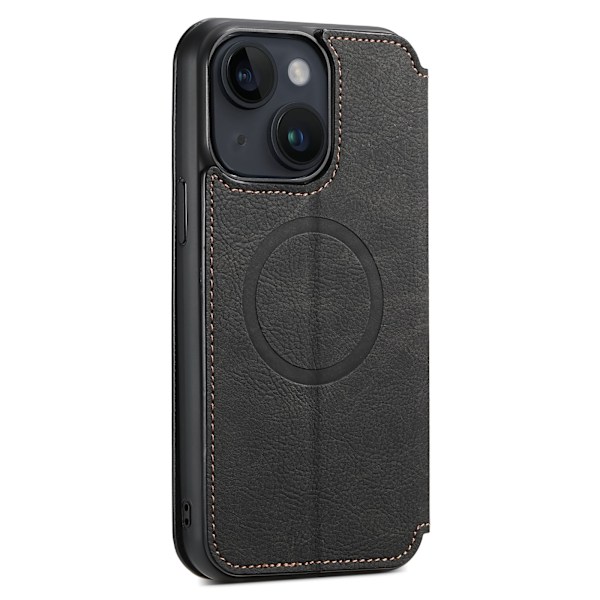 iPhone 13/14 Plånboksfodral - Elegant & Praktiskt Svart