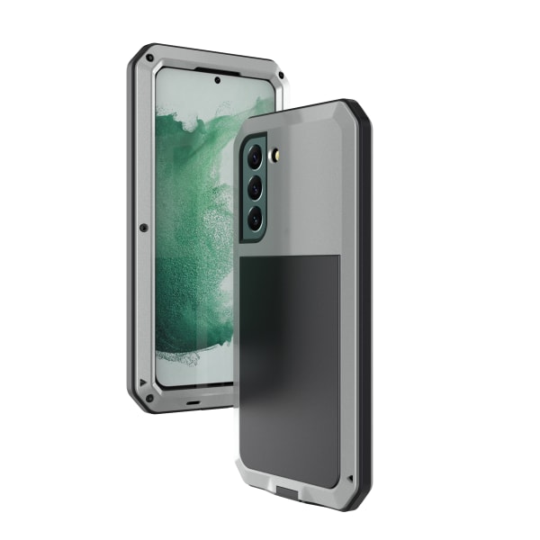 Samsung Galaxy S23 Plus- 360-beskyttende deksel i aluminium HEAVY DUTY Silver