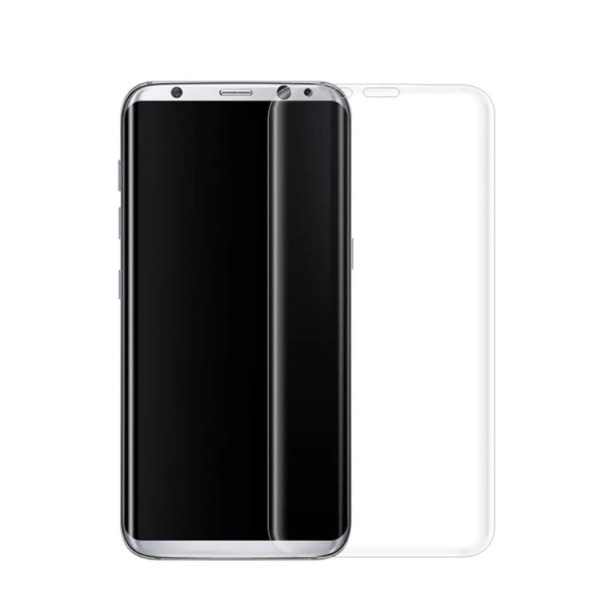 Samsung Galaxy S8+ - (2-PACK) HuTech EXXO skærmbeskytter med ramme Svart Svart
