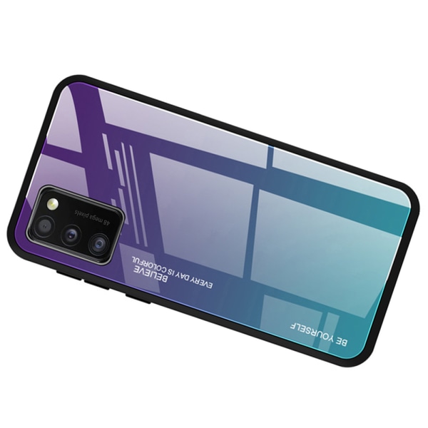 Samsung Galaxy A41 - Stilfuldt beskyttelsescover (NKOBEE) Lila/Blå Lila/Blå