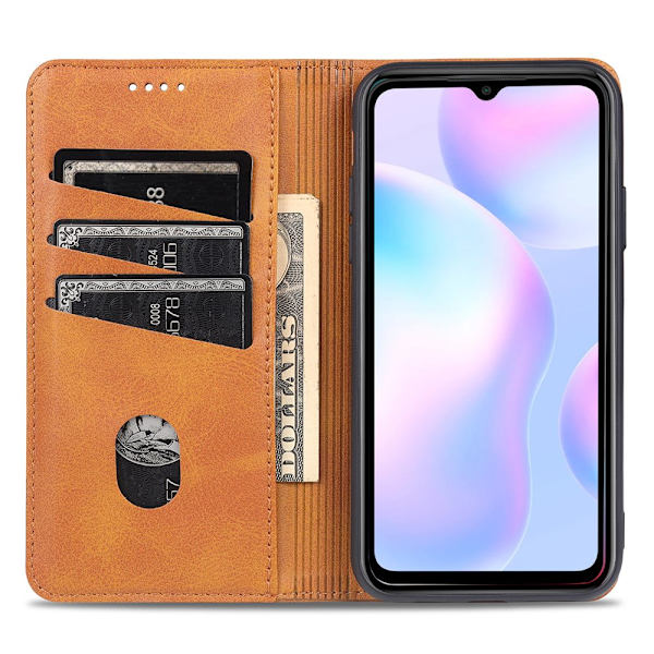 Xiaomi Redmi 9AT- Praktiskt Plånboksfodral i Klassiskt utförande Blå