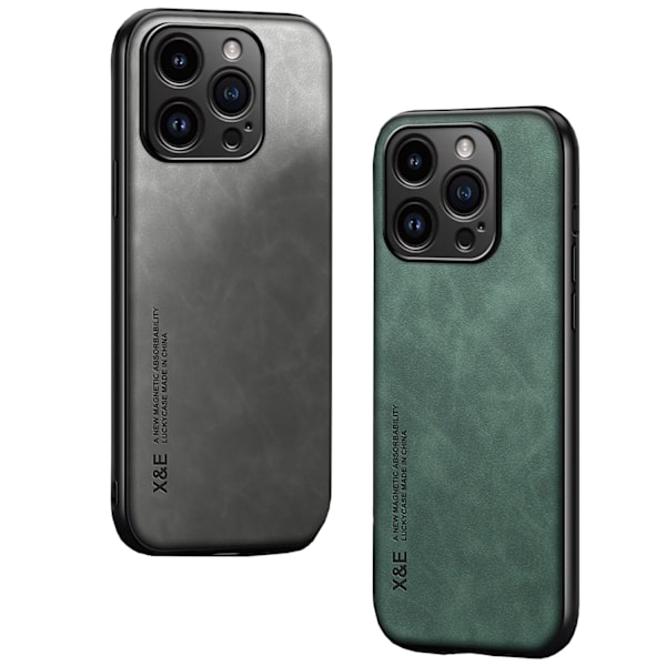 iPhone 16 Pro Max Stilrent Mockafodral Grön