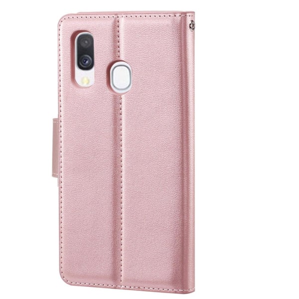 Samsung Galaxy A20E - Elegant Practical Wallet Case (HANMAN) Svart