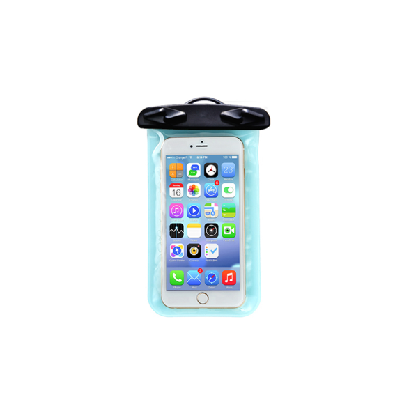 Praktisk vandtæt taske til mobiltelefoner Ljusblå Ljusblå