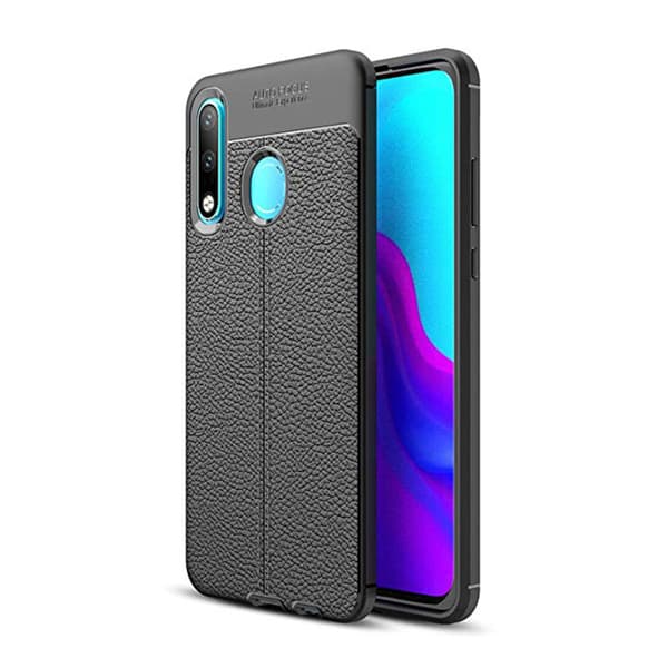 Huawei P30 Lite - Skyddande Stilrent Silikonskal (Auto Focus) Grå Grå