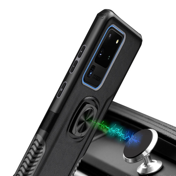 Samsung Galaxy S20 Ultra - Professionellt Skal med Ringh�llare Roséguld