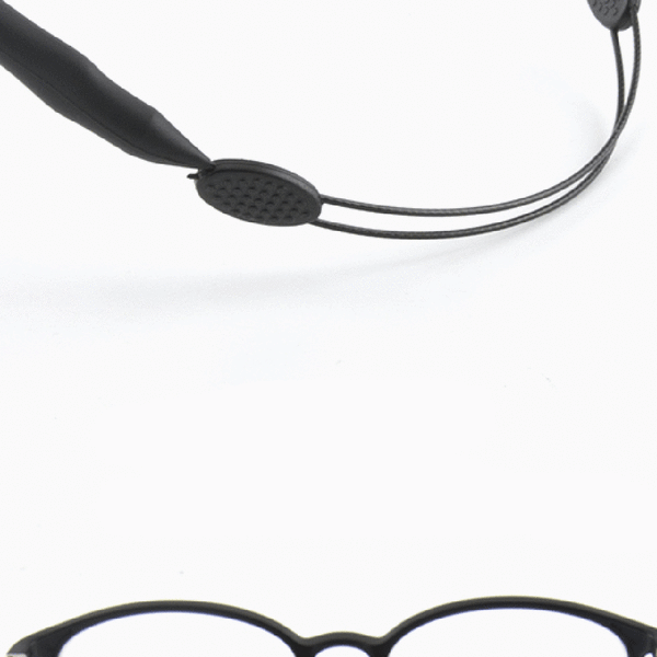 Justerbar brillesnor (senilsnor) Svart Vuxen 23-35cm