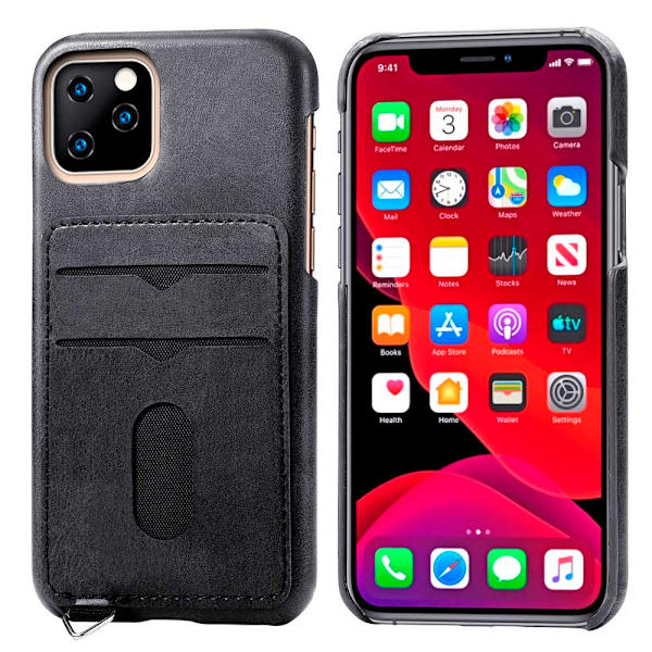 Kotelo korttipidikkeellä - iPhone 11 Pro Max Grå