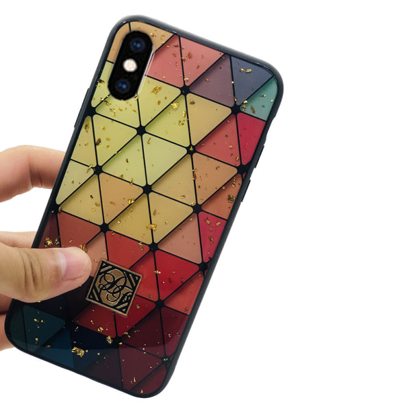iPhone XS Max - Beskyttende silikonecover (hård bagside) Flerfärgad