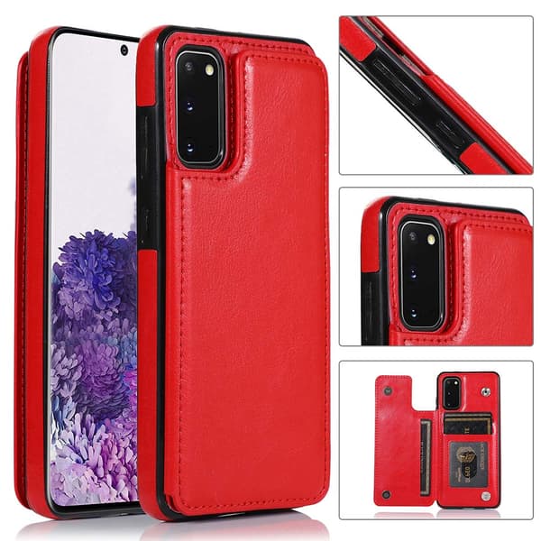 Samsung Galaxy S20 - Effektivt deksel med kortlomme Roséguld