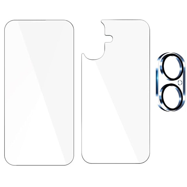 3-in-1 iPhone 16 plus Fram- & Baksida + Kameralinsskydd