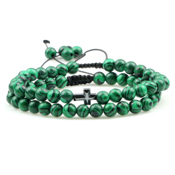 Stilrent Kors Kularmband Matte Svart