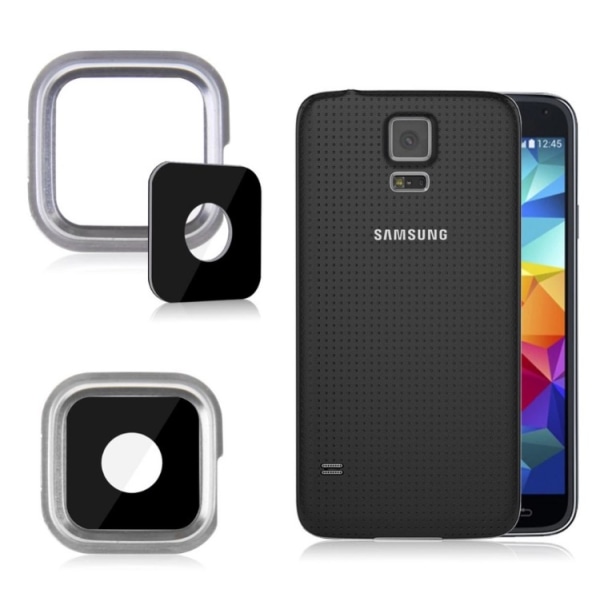 Samsung Galaxy S5 - Kameralins Silver/Guld Silver