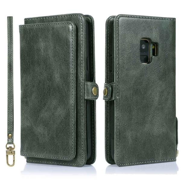 Eksklusivt og godt laget lommebokdeksel - Samsung Galaxy S9 Mörkgrön