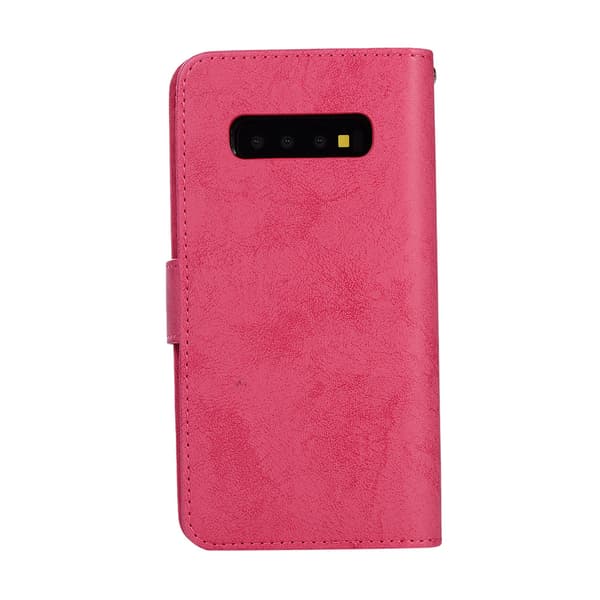 Leman Etui med Dobbelfunksjon - Samsung Galaxy S10+ Rosa