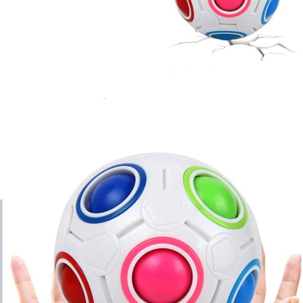 Kraftfuld Magic Ball Puzzle / Fidget Toy / Fidget Puzzle Flerfärgad