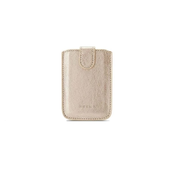 Stilfuld praktisk PU-læder selvklæbende kortholder Guld