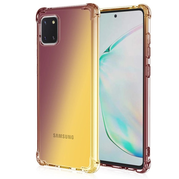 Samsung Galaxy A22 5G - Suojaava FLOVEME silikonikuori Svart/Guld